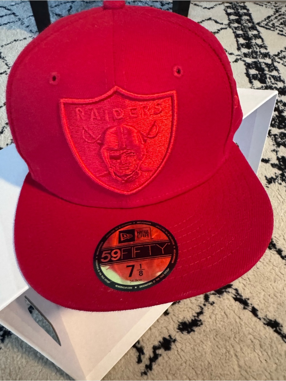New Era fitted 7 1/8 Red Raiders 59FIFTY Fitted Cap